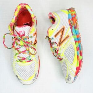 New Balance RevLite White Multicolor Tie Dye Running Sneakers Women’s Size 6.5